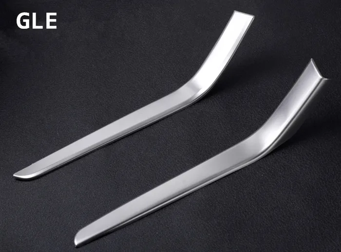 2 pieces CNORICARC из нержавеющей стали центральной консоли держатель стакана воды отделкой полосы автомобиль стиль 2 шт. для Mercedes Benz GLE W166 ML GL GLS X166 - Название цвета: 2 pieces