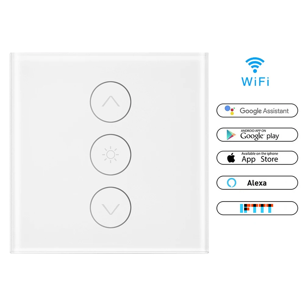 ЕС/Великобритания/США Стандартный Smart диммер 1 Gang переключатель Вт Wi Fi 400
