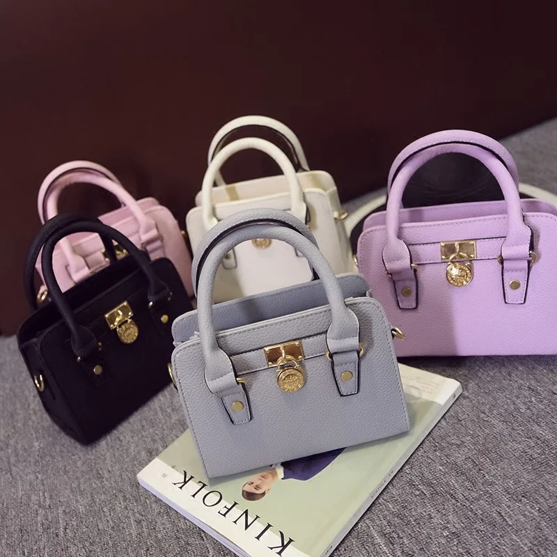 Горячая распродажа высокое качество кожа Для женщин Роскошные сумки Мода Soild