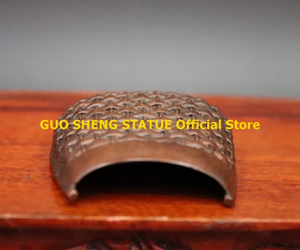 6 см Китай Красный медный животное насекомое coccinella septempipata противень скульптура Статуэтка украшения для домашнего интерьера подарок