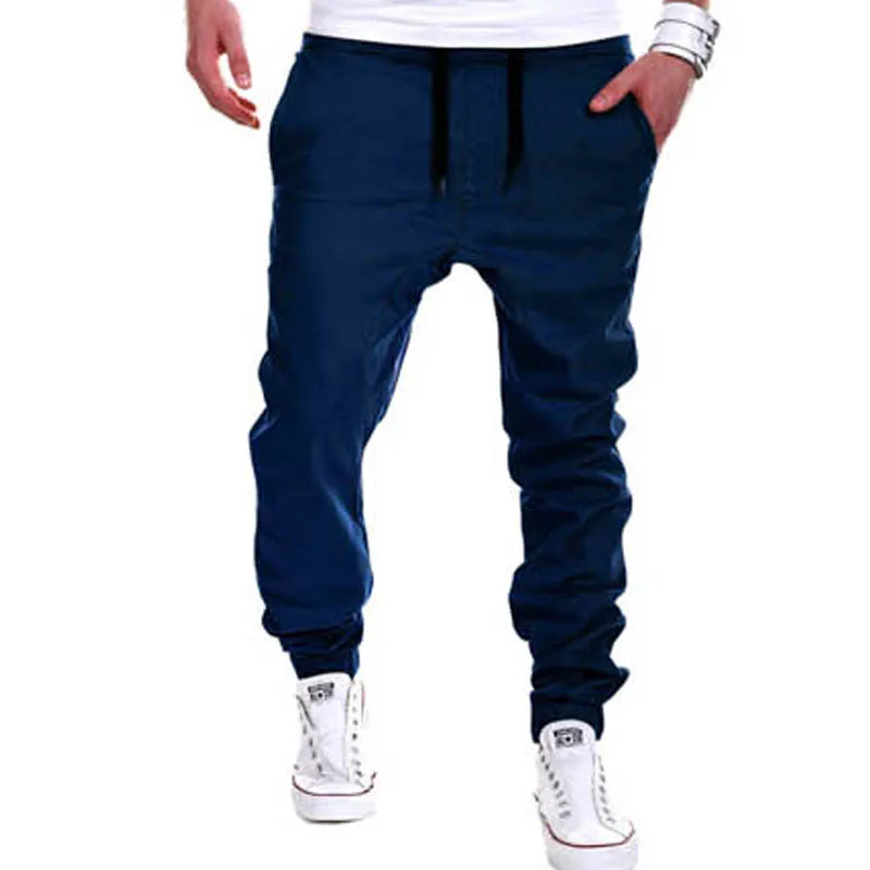 

New 2021 Fashion Casual Elastic Waist Joggers tether Loose Leisure Harem Pants Men 's trousers Bottoms slacks Plus Size 3XL