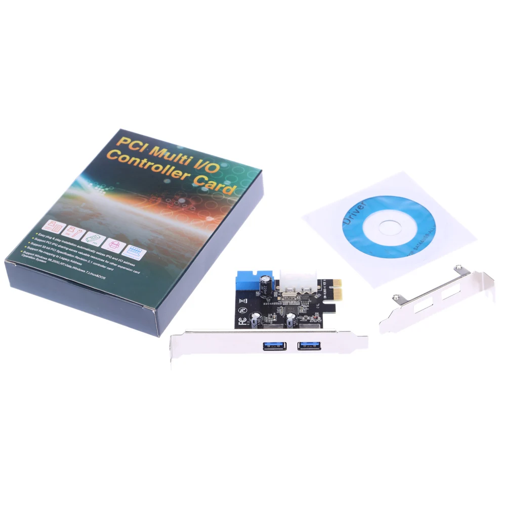 Плата расширения PCI Express с 2 портами USB 3 0 4-контактным разъемом | Компьютеры и офис