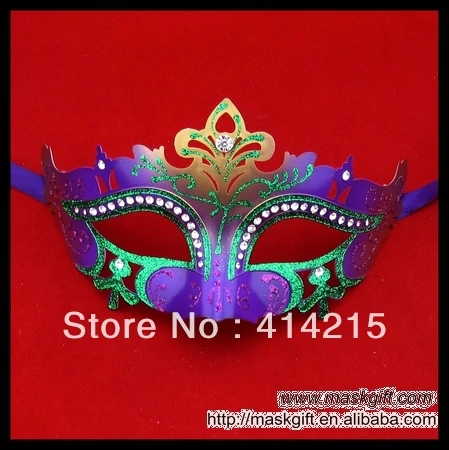 Бесплатная доставка оптовая продажа Маскарадная маска Mardi Gras цвета бриллиантов