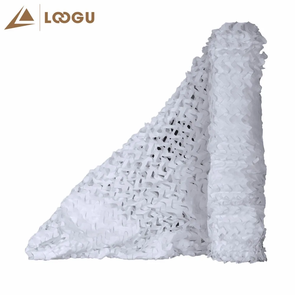 LOOGU E 1.5M*6M Bulk Roll Snow White Camo Netting Camouflage Net 3M Colorful Promotioanl Outdoor Sun Shelter | Спорт и развлечения
