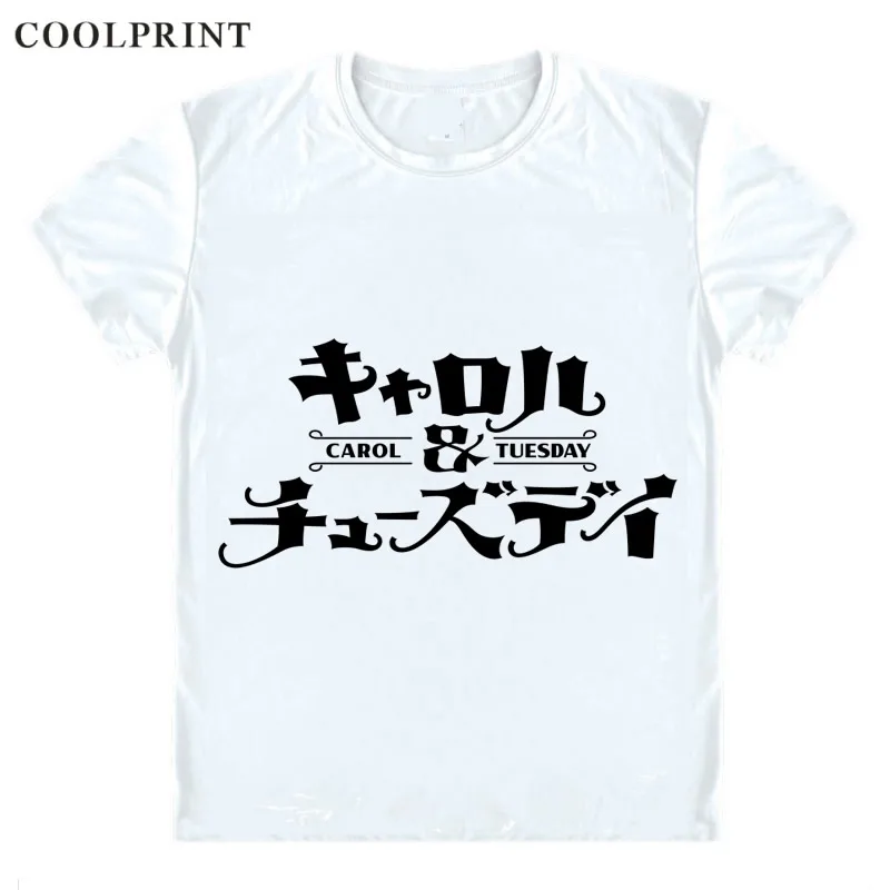 Футболки COOLPRINT с надписью Shinichiro Ватанабе Кэрол вторник короткие рубашки аниме
