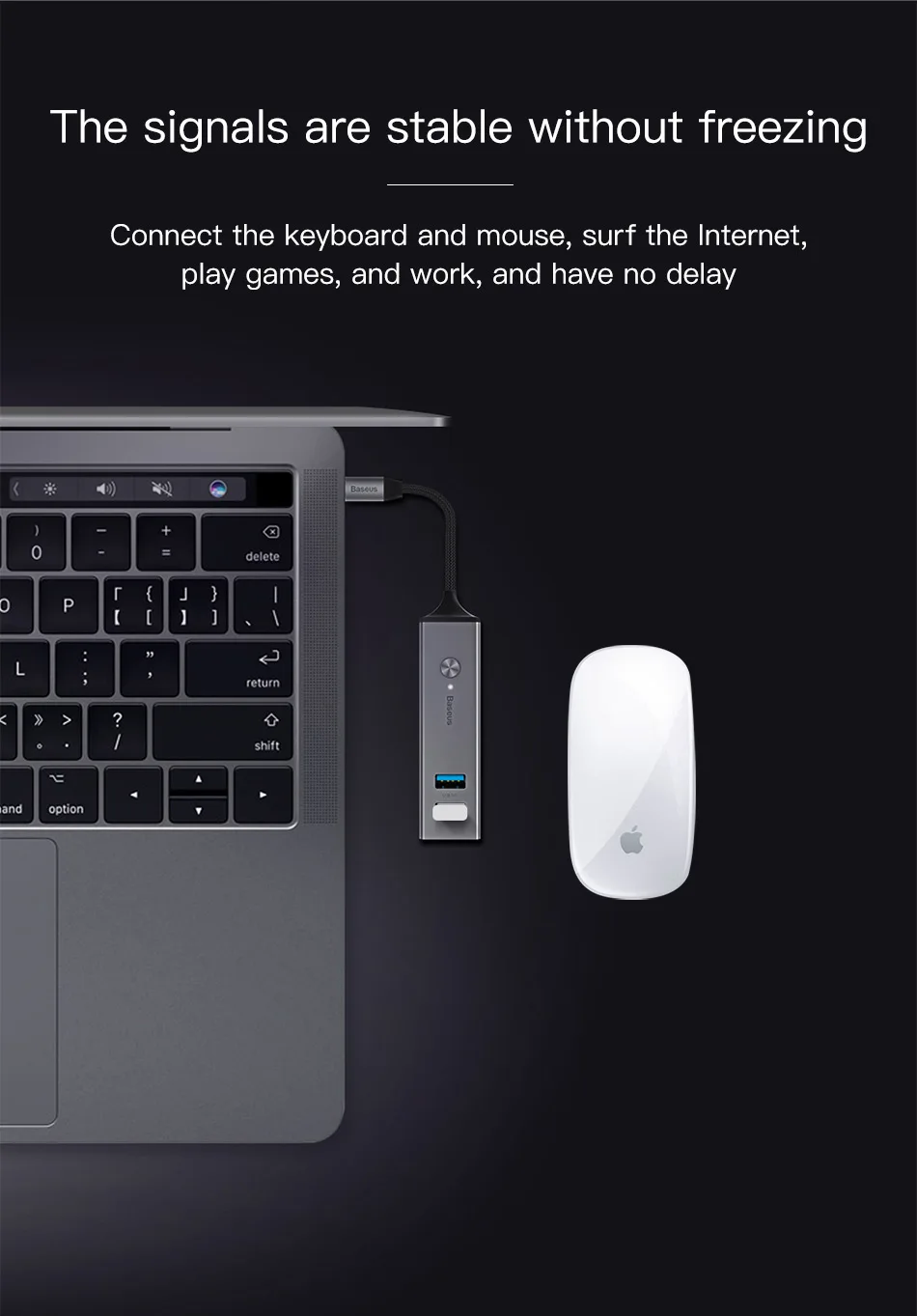 Baseus USB C концентратор для USB 3,0 USB 2,0 usb-хаб для MacBook Pro Surface Pro 6 type C концентратор Расширенный 5 портов usb порты USB разветвитель