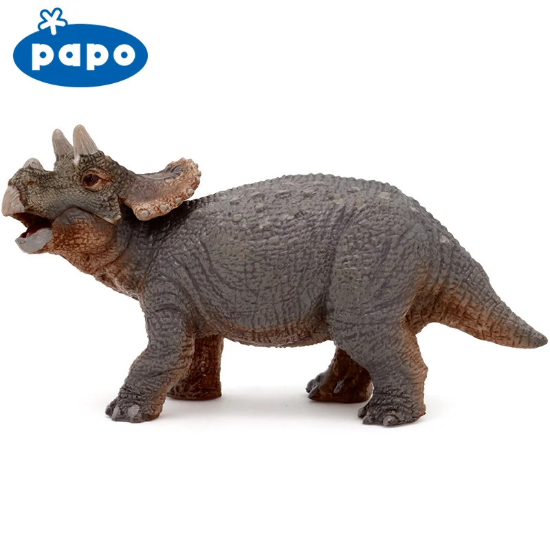 Papo triceratops детская Имитация Динозавра Коллекция Музея мир Юрского периода Древние