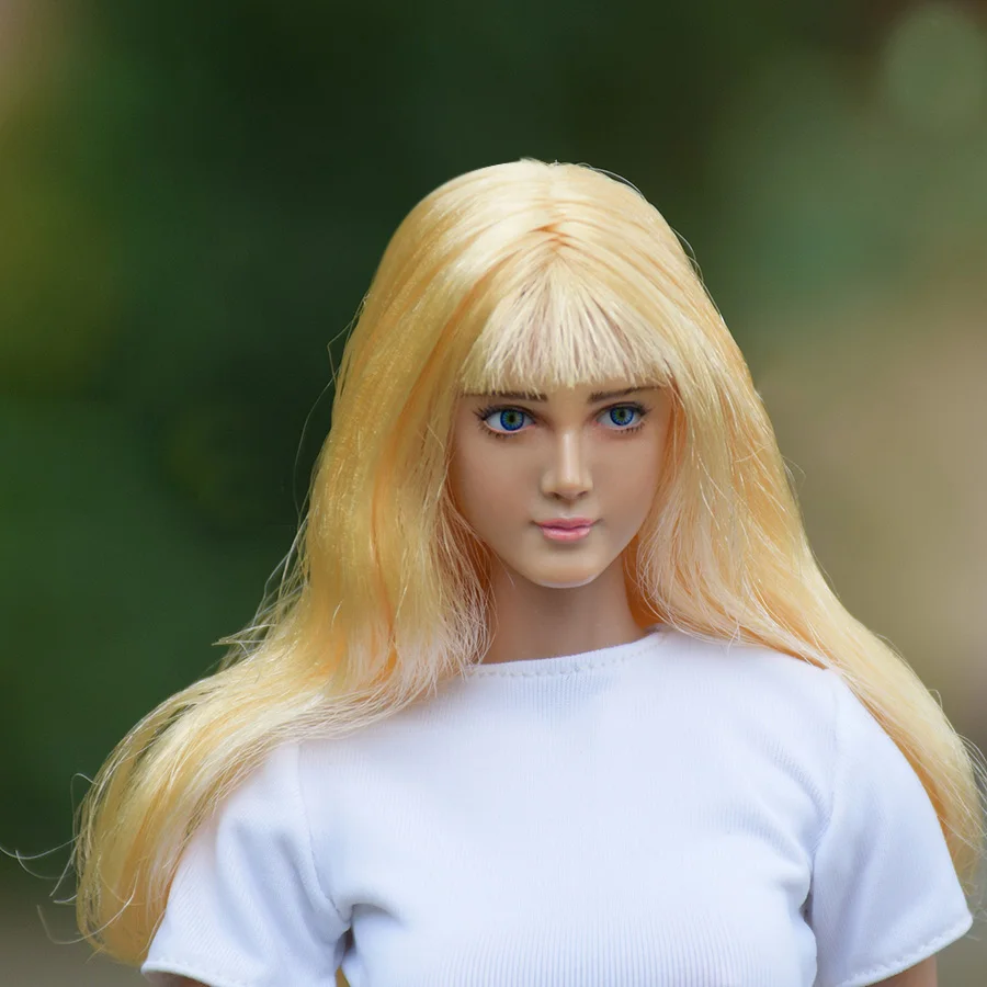 Игрушка mnotht 1/6 женская голова Sculpt WONDERY подвижные линзы для глаз WLS005A WLS005B девушка
