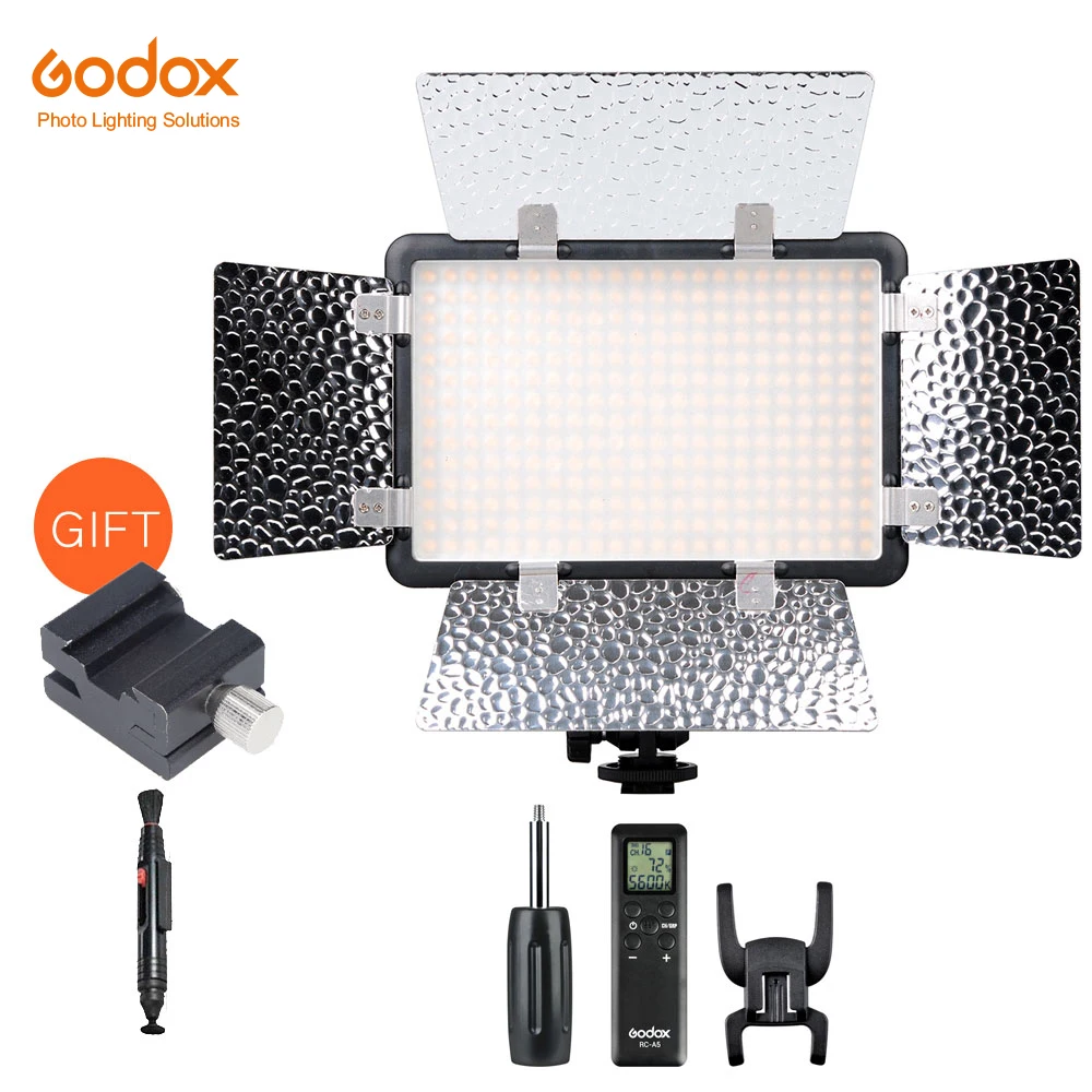 Двухцветная светодиодная лампа Godox LED308C II 3300 K 5600 для освещения видео цифровой