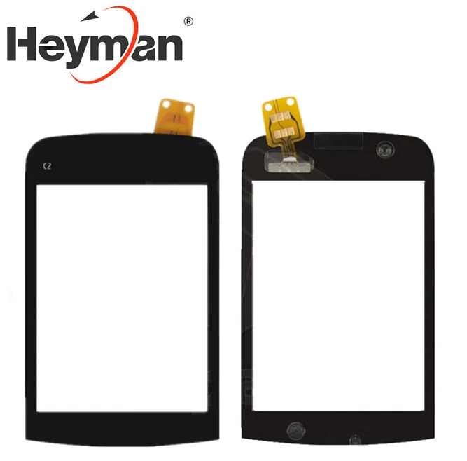 Heyman сенсорный экран для Nokia C2-02, C2-03, C2-06 дигитайзер стеклянная панель Переднее стекло объектив сенсор - Цвет: Черный