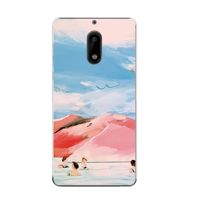 Marble Coque Soft Clear TPU Phone Case For Nokia3 5 6 8 N540 N640 N535 N830 Fundas Forest Feather Shell Bags Cover Free Shipping | Мобильные