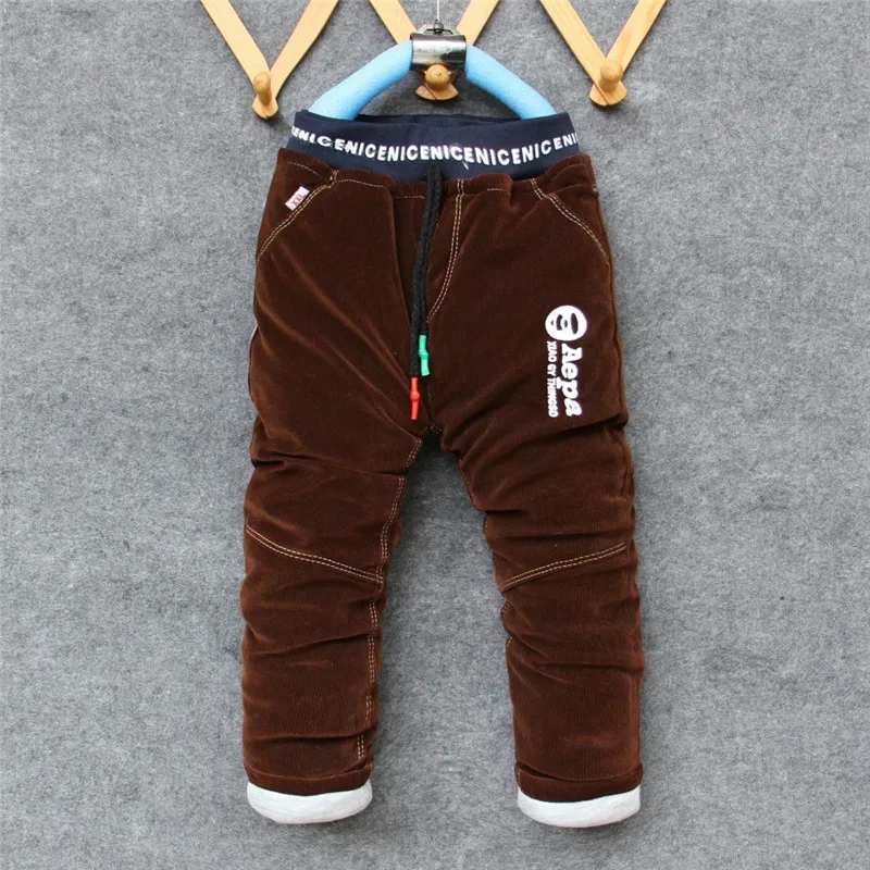 BibiCola Детские Теплые Брюки Осень Зима Руно Безногий Вязать Мальчики Девочки