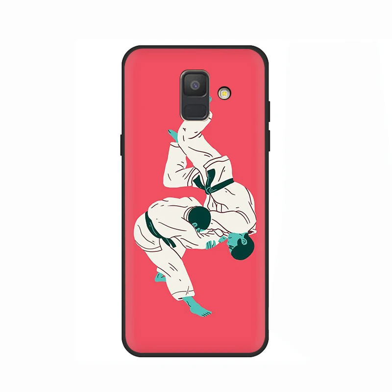 B6 Спорта тхэквондо силиконовый чехол для телефона для samsung A3 A5 A6 плюс A7 A8 A9 A10s 20С 30С 40С с 50s 70 J6 - Цвет: B6