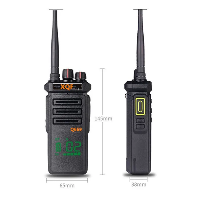 XQF Walkie Talkie Q669 ручной переговорный телефон 12 Вт Высокая мощность 4800MA литиевая