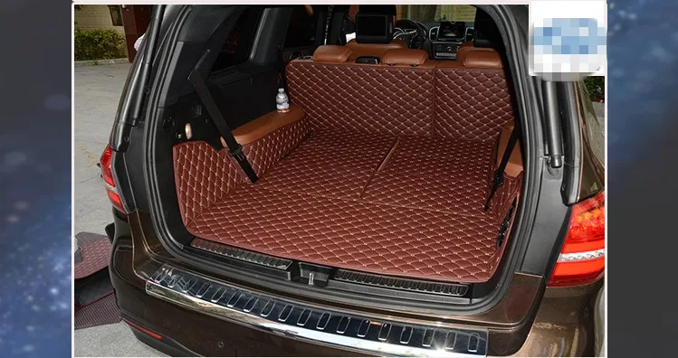 Лучшее качество! Специальные коврики для багажника Mercedes Benz GLS класса 7 2019