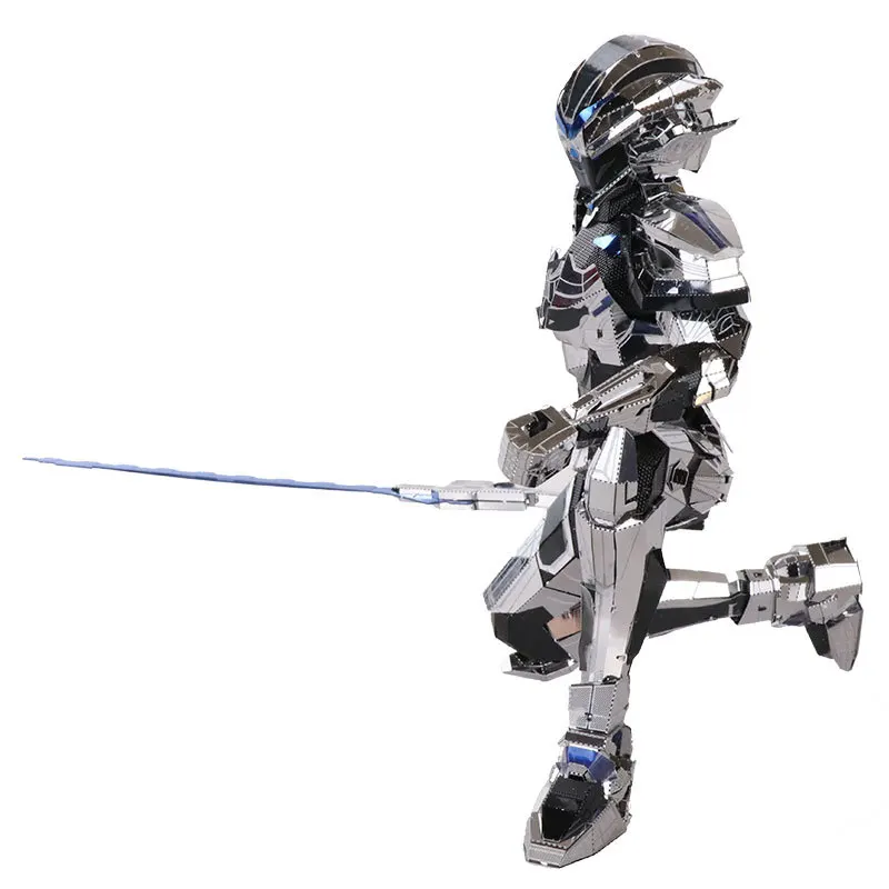 MU 3D металлический нано пазл Nano Core Bader Knights Amor набор моделей DIY лазерная резка