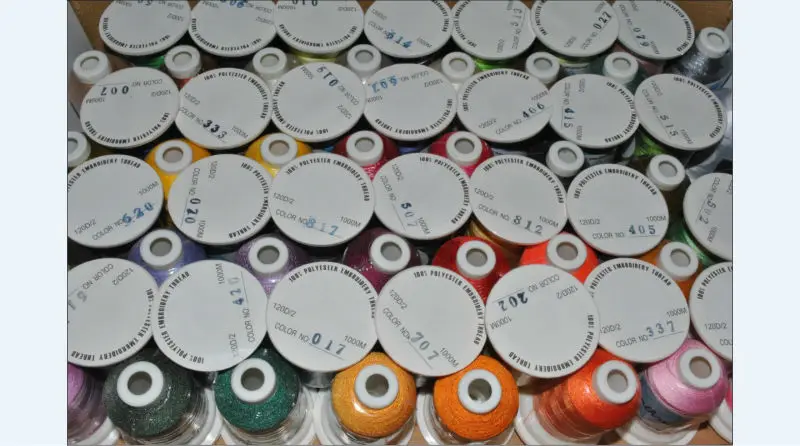 Нить из полиэстера Simthread 1000 м 6 цветов используется для вышивания а также удочек