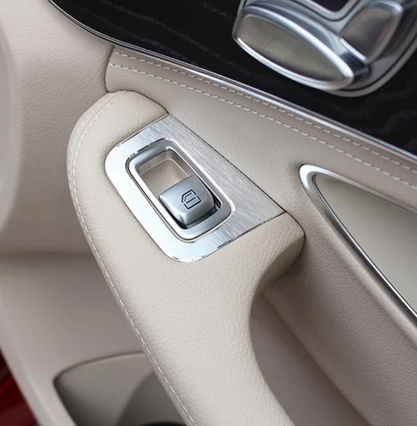 Хромированная накладка на дверь и окно автомобиля для Mercedes Benz C Class W205 C180 C200 GLC260 2015