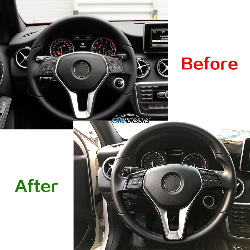 Наклейки на руль для Mercedes Benz A B C E CLA GLA GLC GLK CLS V Class W176 W246 W204 W205 W212 W213 W117 X156 W447 |
