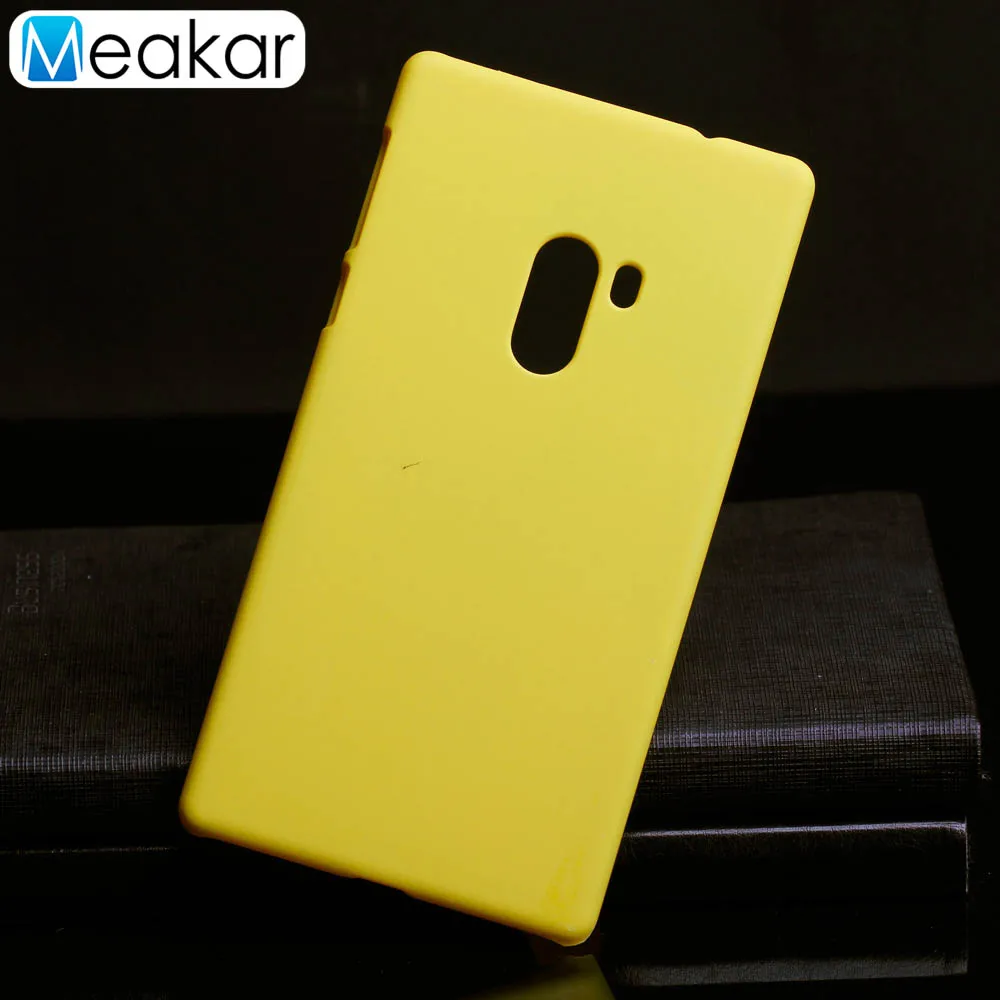 Матовая Пластик Coque 6.4For Xiaomi mi x чехол для Xiaomi mi Mix Mimix телефона чехол-лента на заднюю панель - Цвет: Yellow