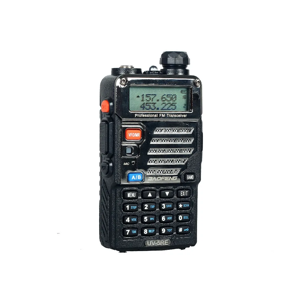 Baofeng УФ-5RE Рация УФ 5RE 5 Вт 128CH УВЧ УКВ ЧМ VOX Двойной Дисплей comunicador Dual Band
