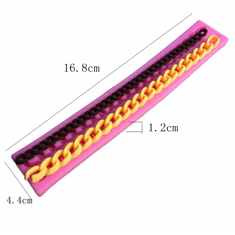 Форма для торта в форме цепочки 1 шт. силиконовый резак бусины помадки сахарное