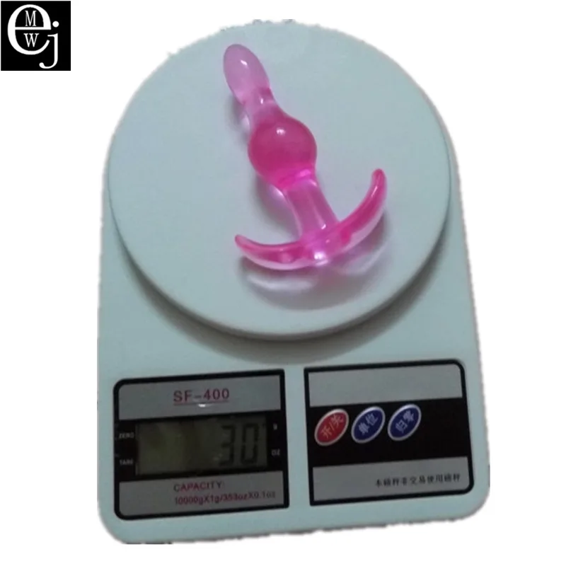 EJMW 2017 Hot Sale Transparent Sex Toy Anal Plug Toys Jellies Butt For Beginners ELDJ115 |
