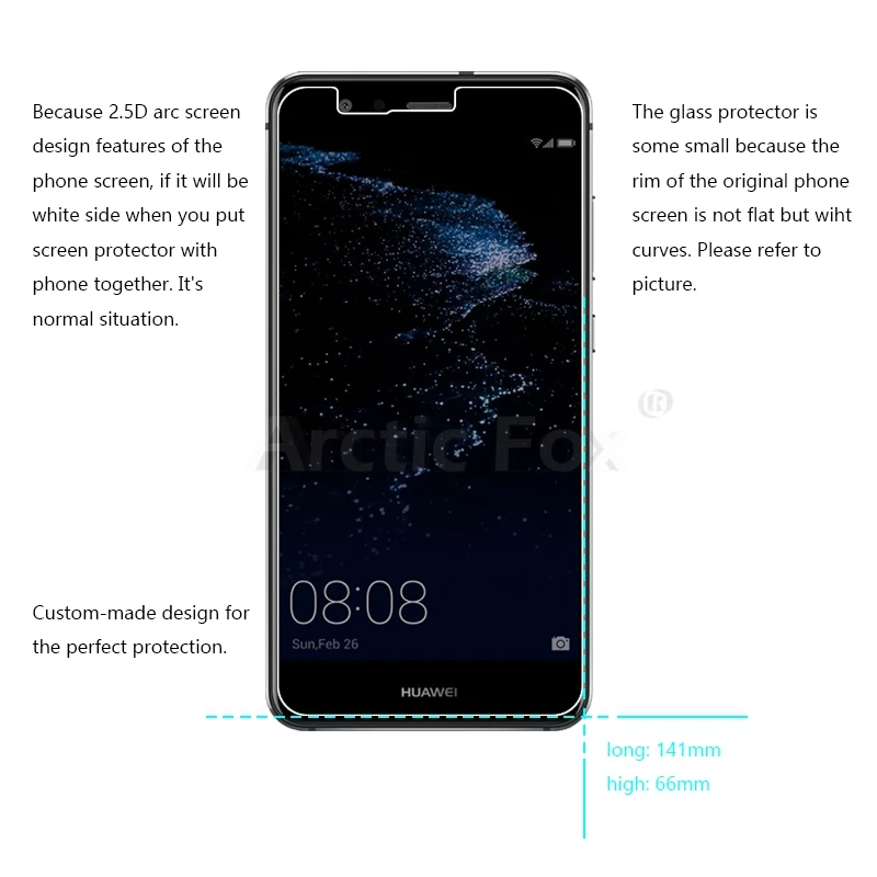 Для Huawei P10 Lite высококачественное антишпионское закаленное стекло 2.5D Arc Edge для