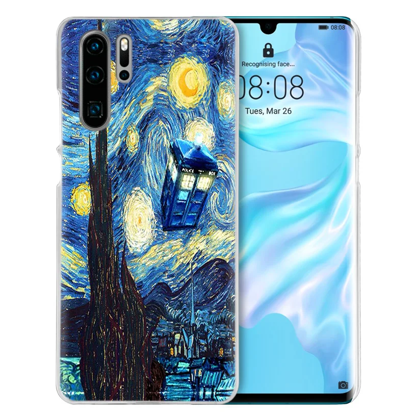 Чехол для телефона Doctor Who van gogh для huawei P20 P30 P Smart Nova 4 3i P10 P9 P8 mate 10 20 lite Pro Mini