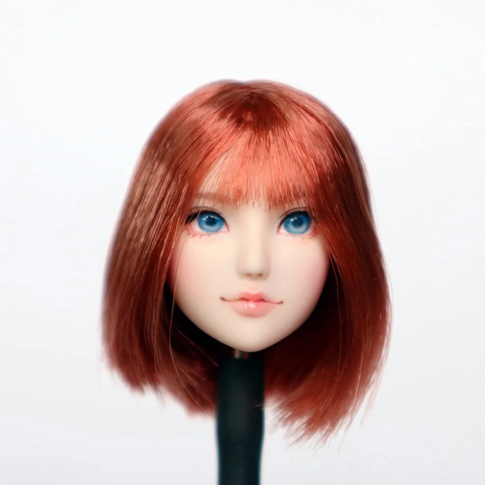 Estartek 1/6 Obitsu Hand Makeup Customized KE063 Short Hair Beauty Head Sculpt for Phicen Jiaoudoll Verycool Action Figure DIY | Игрушки и