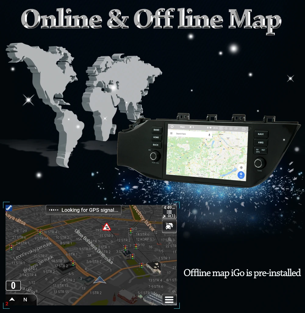 Owtosin автомобильный Радио Мультимедиа Видео плеер навигация gps Android 9,0 для Kia K2/RIO автомобиль 4 Гб ram 32 Гб rom