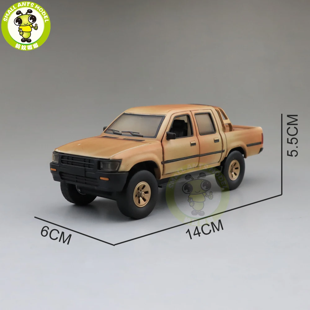 Грузовик пикап Jackiekim Hilux с пистолетом антибаком литая металлическая модель