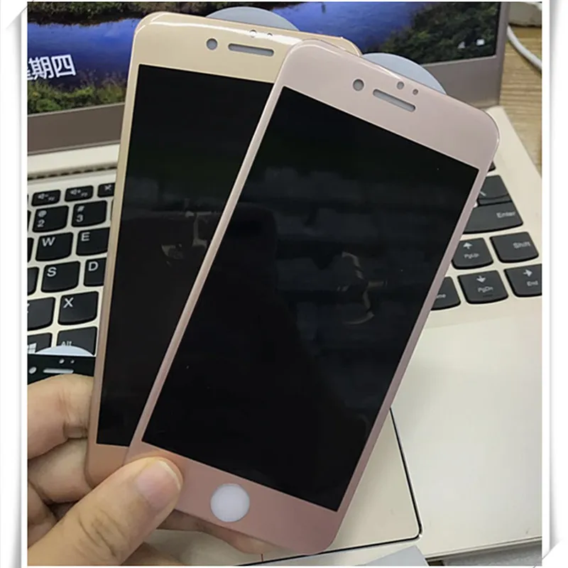 Цветное закаленное стекло с мягкими краями на весь экран для iphone 7 7plus 3D