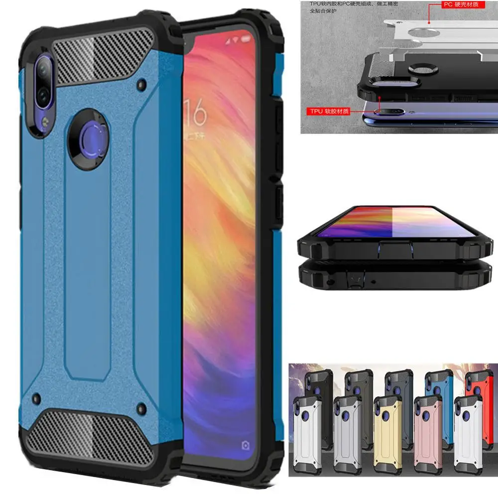 Для Xiaomi Redmi Note Series для 7 Pro чехол Гибридный армированный жесткий телефона 7pro Coque