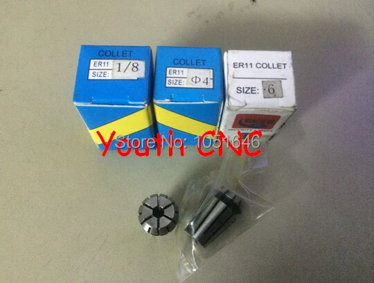 Бесплатная доставка 3 шт er11 Цанга для фрезерного токарного станка с ЧПУ и