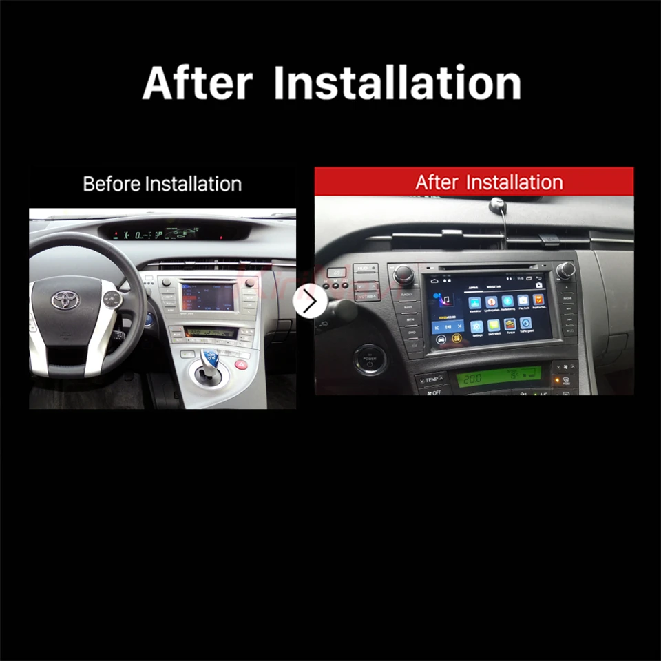 KiriNavi Восьмиядерный 4G ПУСТЬ android 7 сенсорный экран автомобильный dvd для Toyota Prius bluetooth 2009- поддержка 4K видео 4G