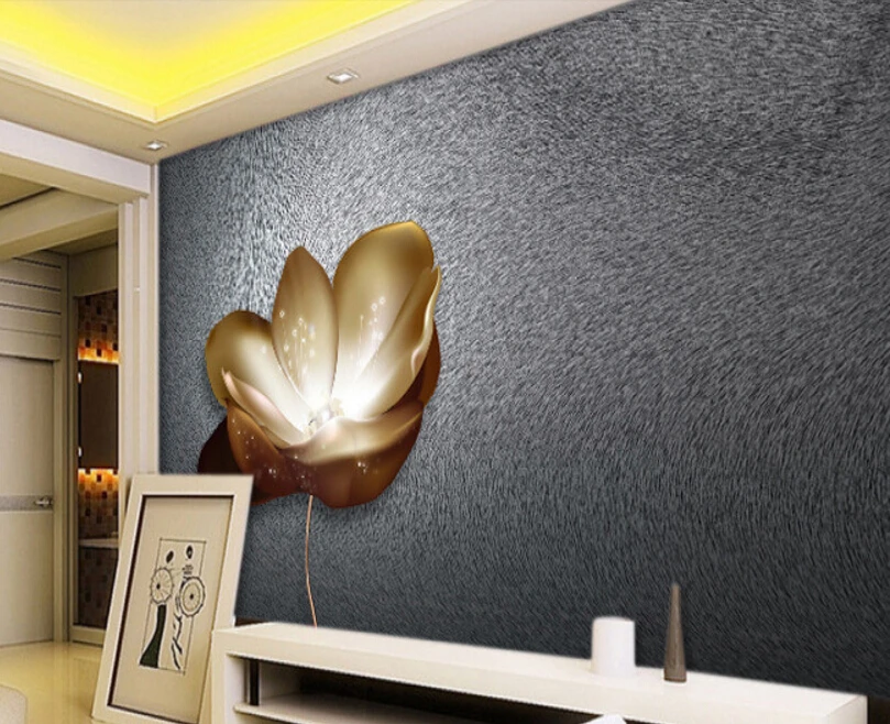 Обои Цветочные на заказ жемчужные цветы 3D стереоскопические обои для гостиной