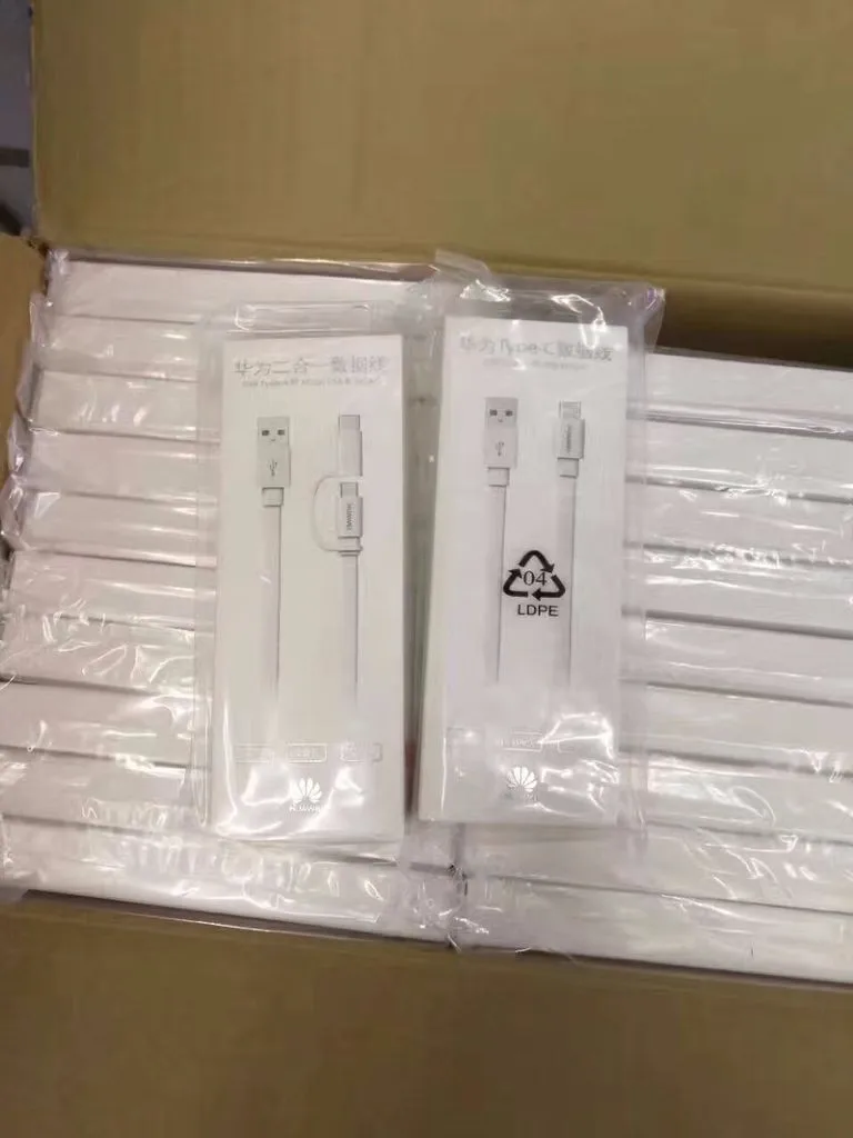 10 шт huawei Honor 2 в 1 USB кабель для передачи данных 1,5 M type-C Micro USB кабель для быстрой зарядки телефона для huawei XIAOMI SAMSUNG