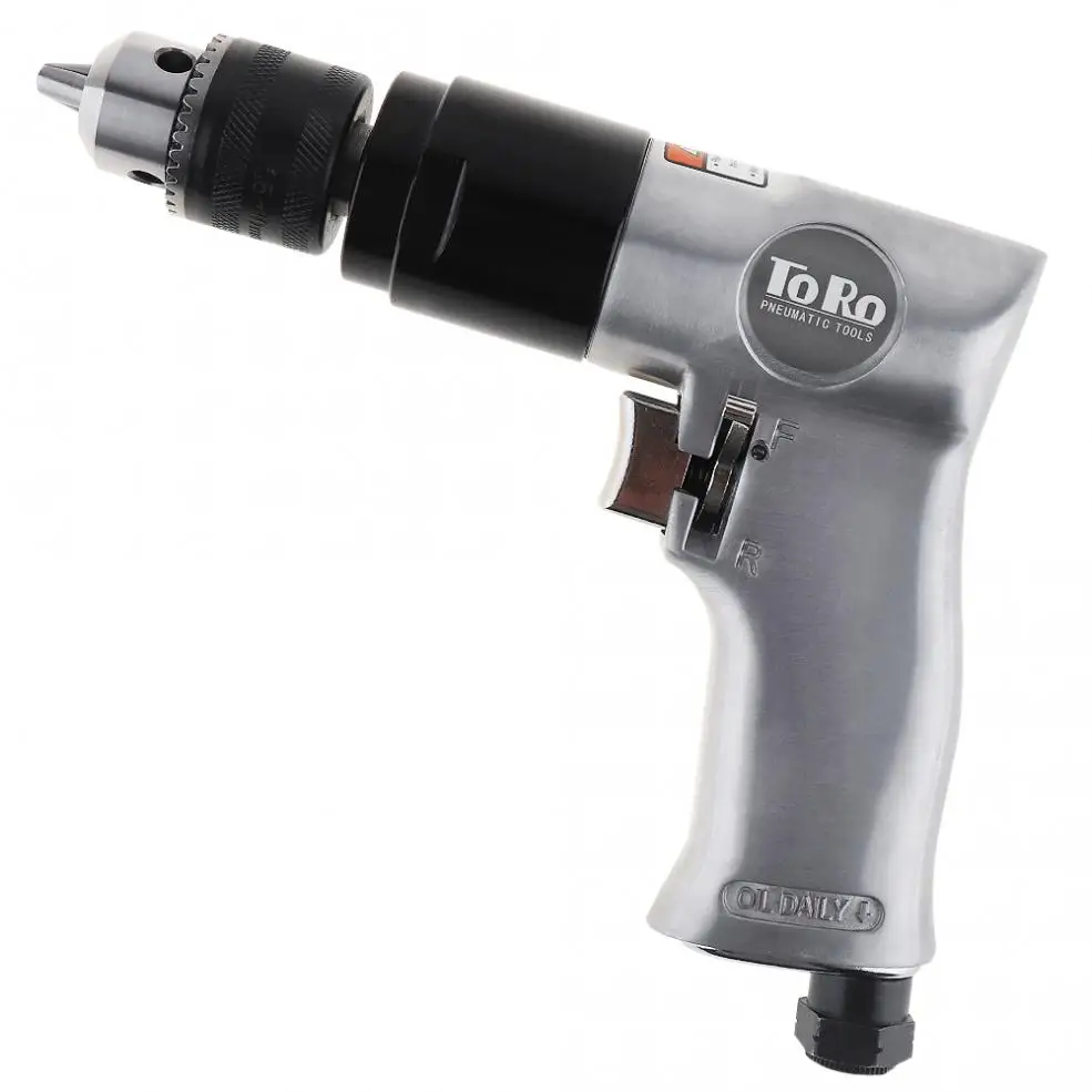 

TORO TR-5100 3/8" 1800rpm High-speed Cordless Pistol Type Pneumatic Gun Drill Reversible Air Drill for Hole Drilling