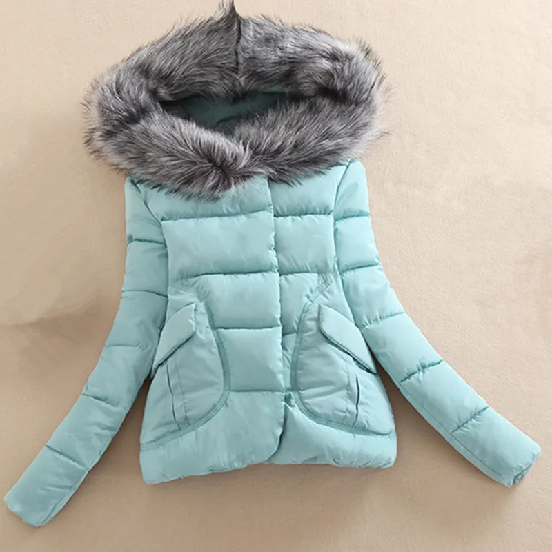 Новинка 2017 распродажа хит продаж чистый цвет хлопковая зимняя куртка женская