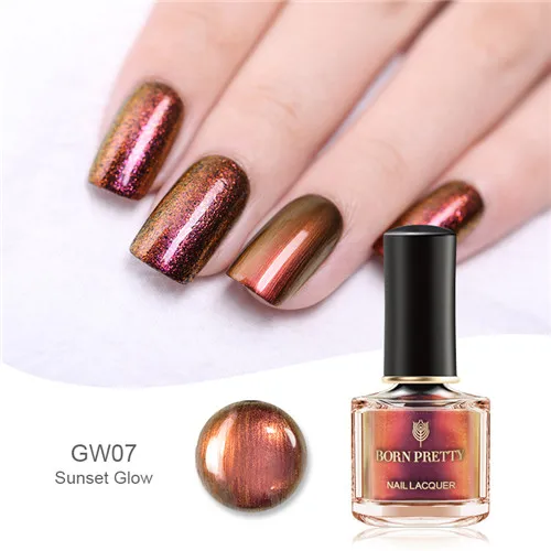 BP-GW07 BORN PRETTY Волшебные блестящие лаки для ногтей 6 мл серия Gypsy воды блестящие, дизайн ногтей лак для маникюра 16 цветов на выбор - Цвет: BP-GW07