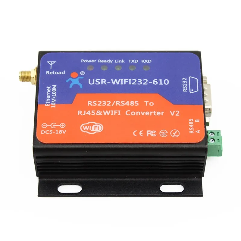 Последовательный Wi Fi преобразователь RS232 RS485 Серверный модуль TCP/IP Ethernet