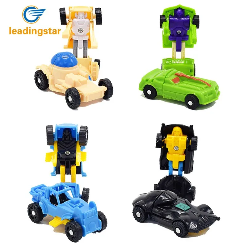 

RCtown 12 шт. креативный робот-трансформер автомобиль игрушка Милая Мини-Деформация Модель автомобиля игрушки подарок случайный цвет zk20