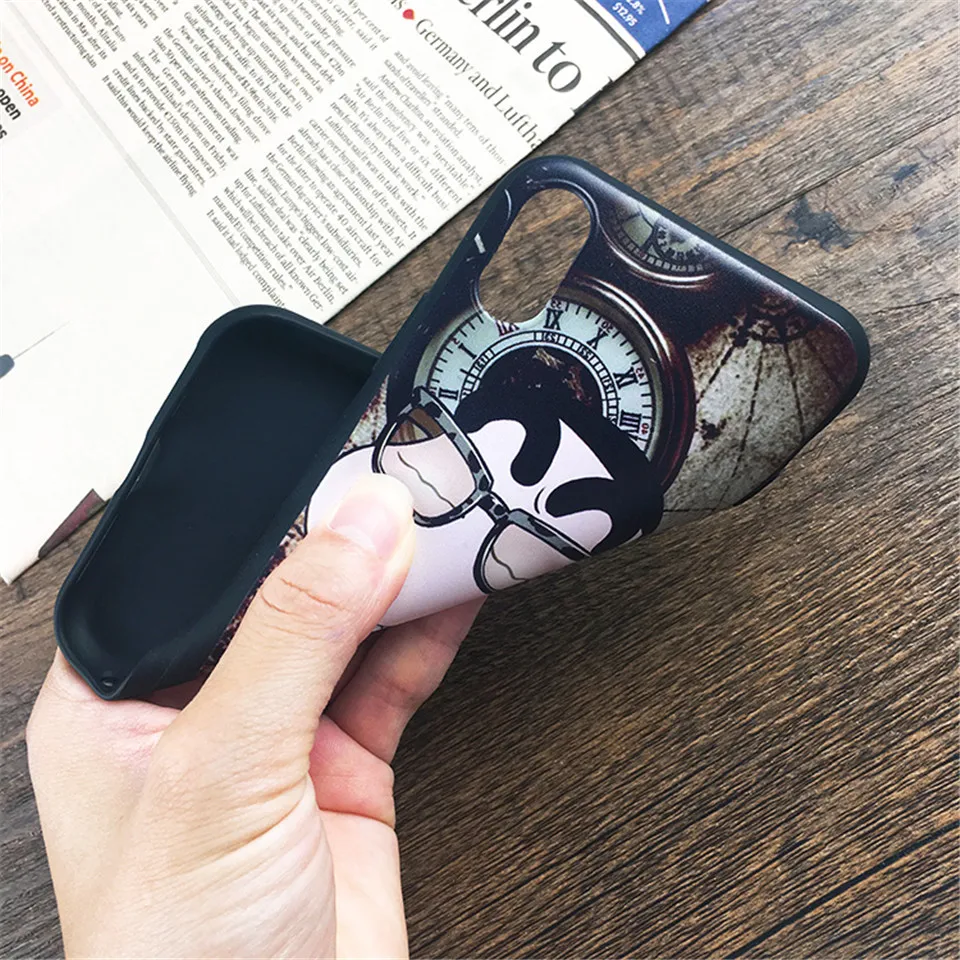 Высокое качество мультфильм чехол для iPhone 5 5S SE 6 7 8 10 шаблон любители телефон
