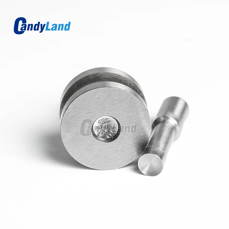 

CandyLand Crab Milk Tablet Die 3D Punch Press Mold Candy Punching Die Custom Logo Calcium Tablet Punch Die For TDP5 Machine