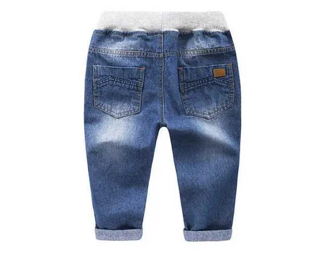 Джинсовые брюки для мальчиков Новинка 2017 года весенне Весенняя детская одежда