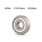 Шариковые подшипники с глубоким желобом ABEC-1, 1020 шт., 629zz, 9*26*8 мм, 629z, 629ZZ