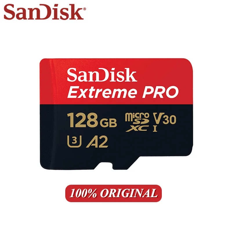 Оригинальная карта памяти SanDisk A1 32 Гб класс 10 Micro SD 64 128 ГБ A2 TF U3 флэш-карта с