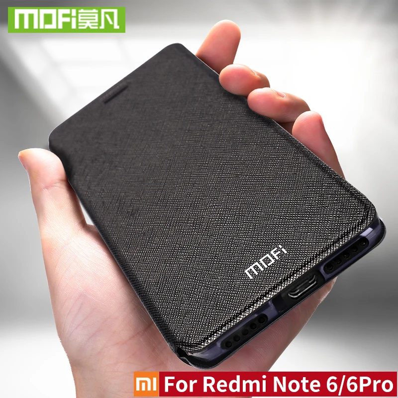 Чехол для Xiaomi Redmi Note 6 чехол Pro крышка глобальной версии флип кожа оригинальные