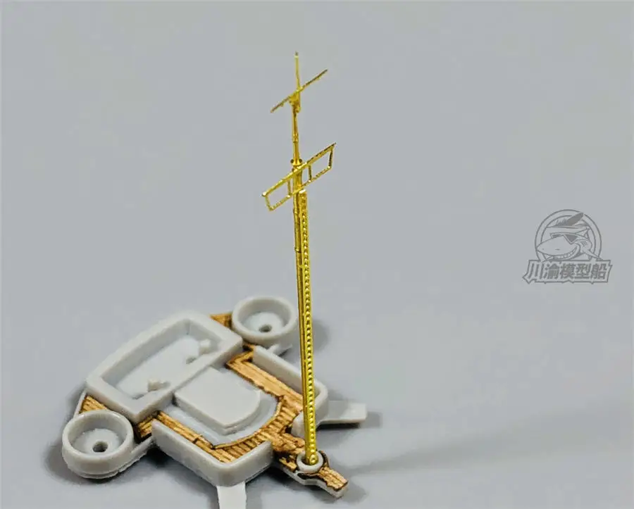 Metal Mast Detail-Up Set for 1/700 Scale German Bismarck Ship Model Kit General Use
